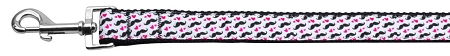 Moustache Love Nylon Dog Leash 5/8 inch wide 6ft Long